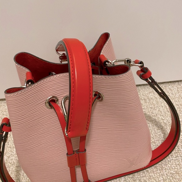 Louis Vuitton Neo Noe Bucket Bag Rose Ballerine Orange SHW Pink Epi Leather Bag - Picture 7 of 12